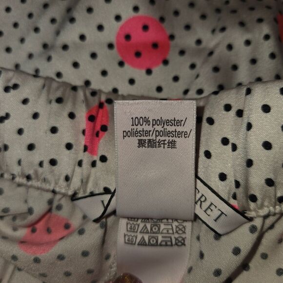 Victoria's Secret Satin Polka Dot Pajama Lounge Pants Size Small - Picture 7 of 7